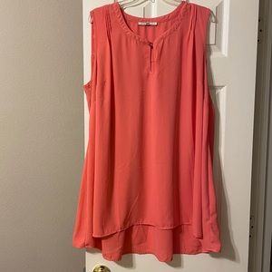Daniel Rainn 2x women’s sleeveless orange top